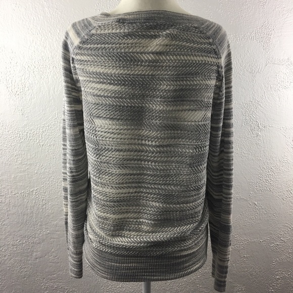 Moth Gray V-Neck Sweater - Picture 6 of 7