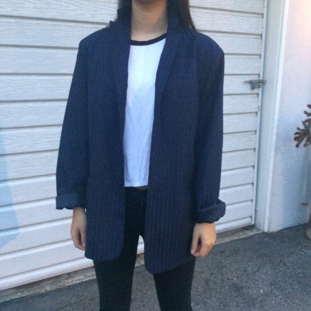 Pinstriped blazer