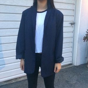 Pinstriped blazer