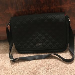 Vera Bradley black messenger bag