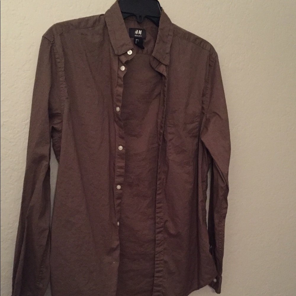 Small Olive Green H&M Button Down