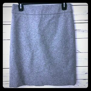 J.Crew Grey Pencil Skirt