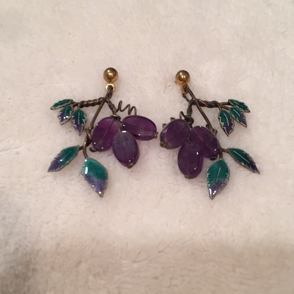 Grapevine earrings