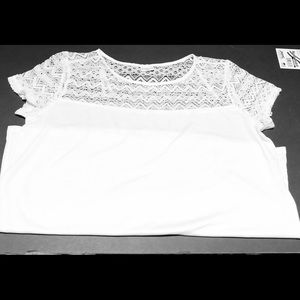 White T Shirt By Jacqueline De Yong Sz Large BN