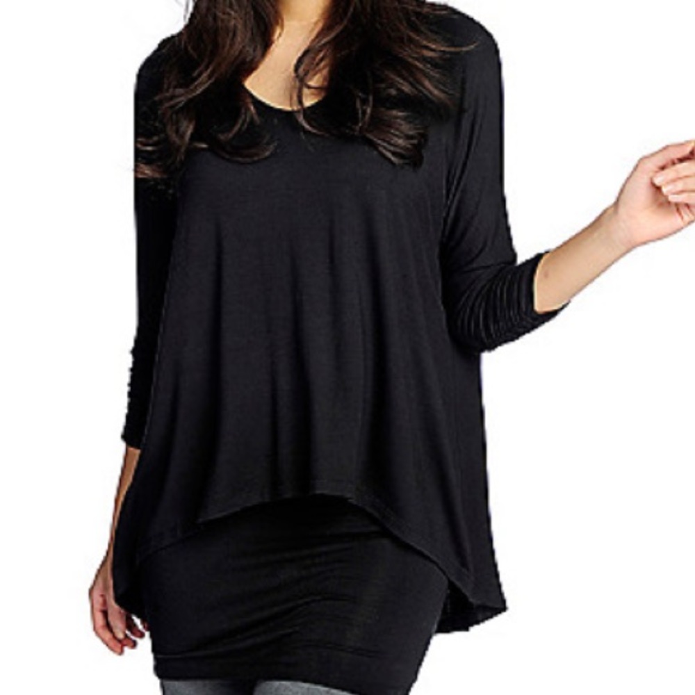 Kate & Mallory® Hi-Lo Tunic w/ Attached Tank Top