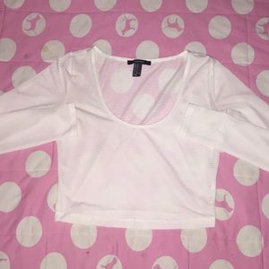 Forever 21 Sexy Long Sleeve Crop Top