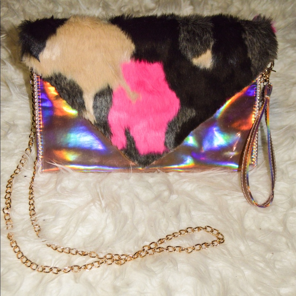 Furry Clutch Bag
