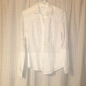 Lace Button Up