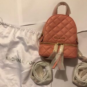 Michael Kors leather mini backpack