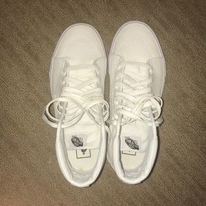 White high top vans