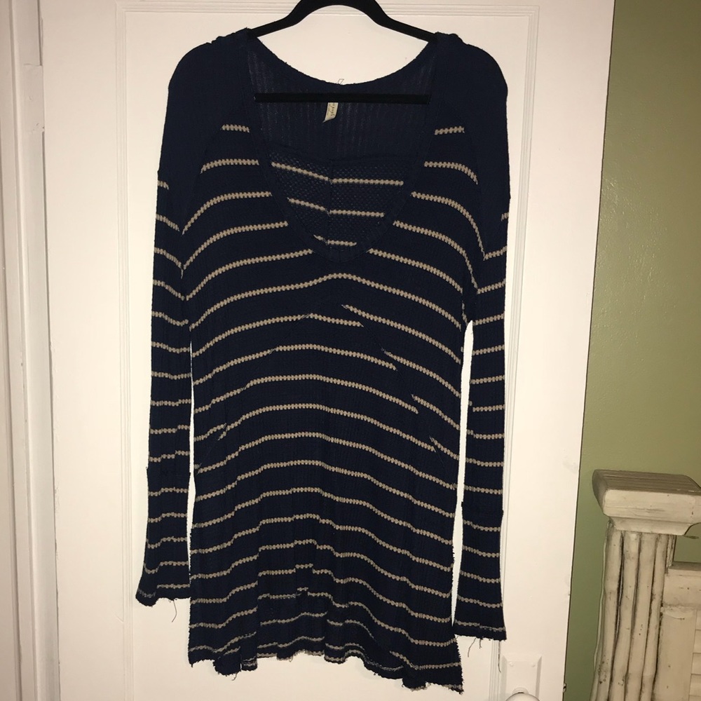 Free People Thermal Knit V-neck