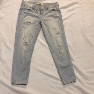 Never worn striped jeans.