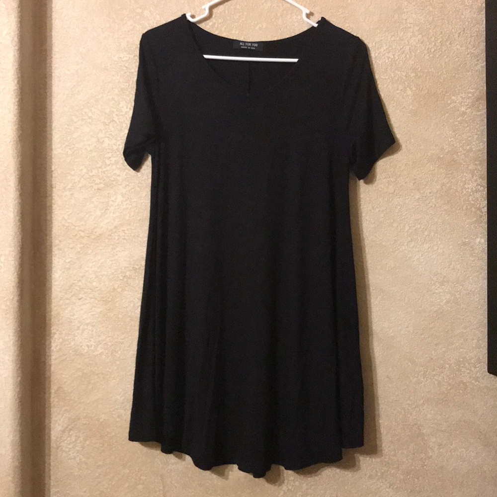 All For You Black babydoll top
