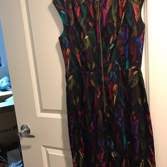 Milly Feather Cocktail Dress - Picture 5 of 6