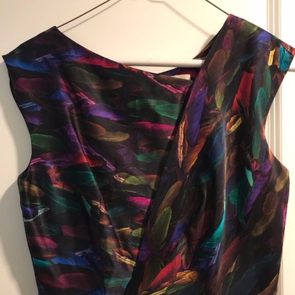 Milly Feather Cocktail Dress - Picture 2 of 6