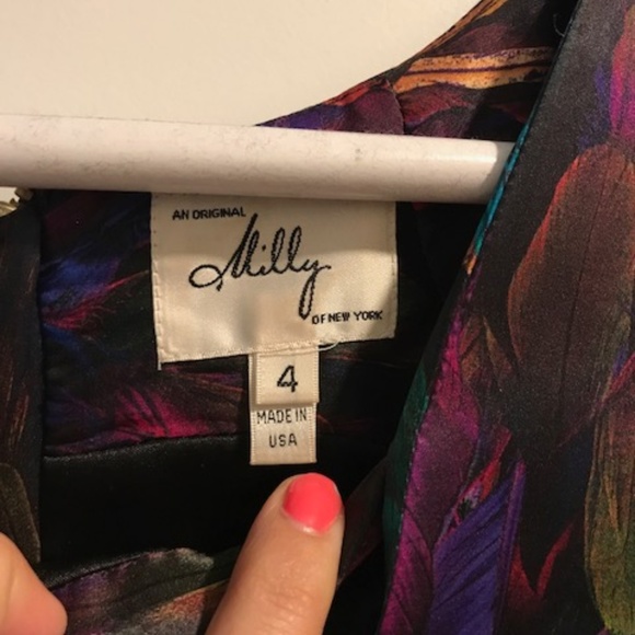 Milly Feather Cocktail Dress - Picture 4 of 6