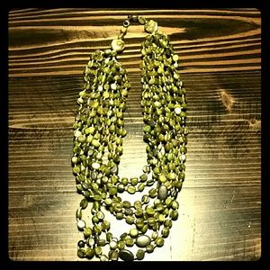Silpada green gemstone necklace