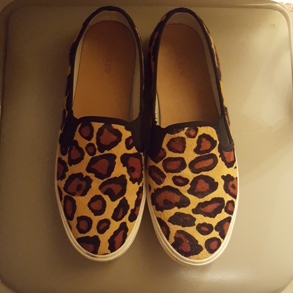 j crew leopard shoes