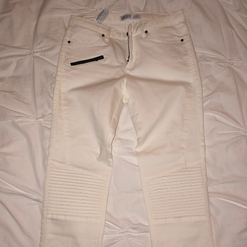 Zara Skinny White Jeans