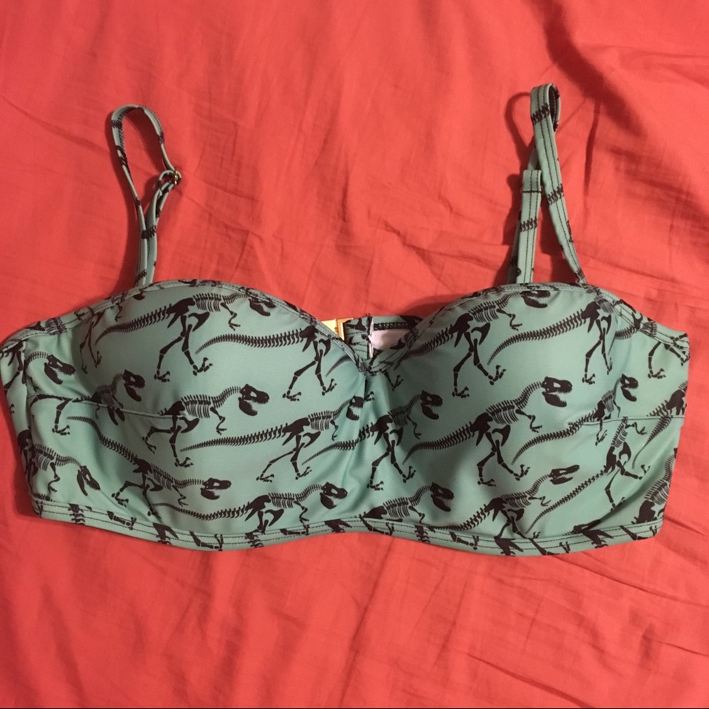 Modcloth dinosaur bikini top