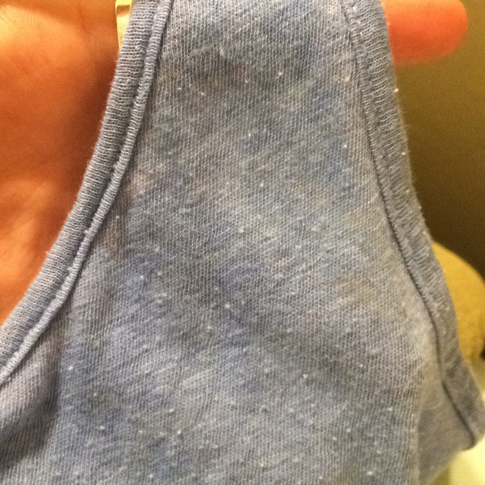 Blue Razor Back Tank - Picture 2 of 2