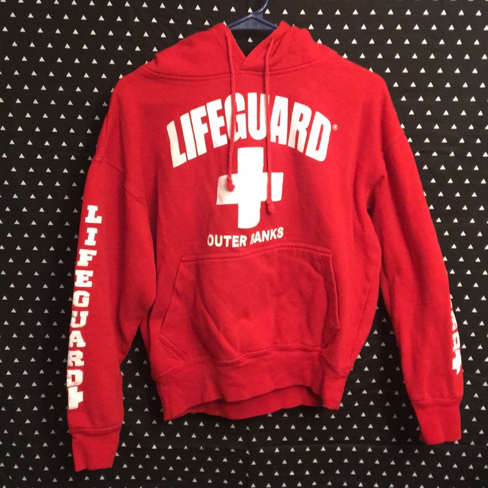 Outerbanks Lifeguard Red Sweatshirt
