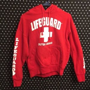 Outerbanks Lifeguard Red Sweatshirt