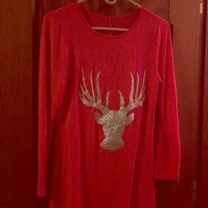 Red tunic top
