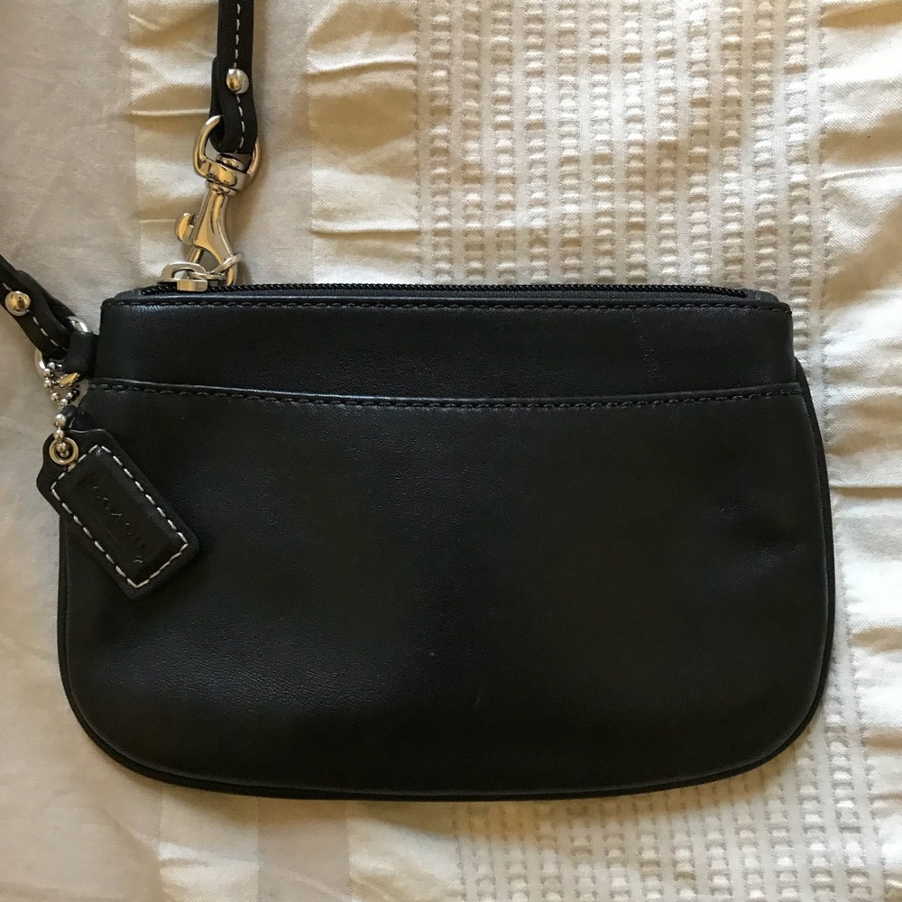 Black Coach Wristlet - Picture 1 of 5