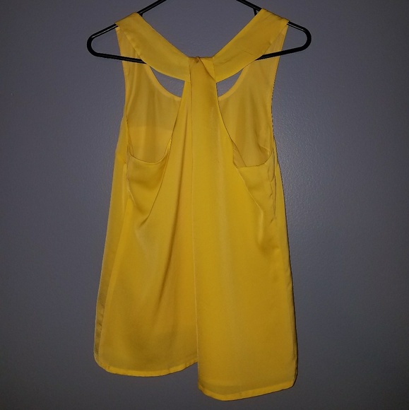 Yellow Silky Tank - Picture 2 of 2