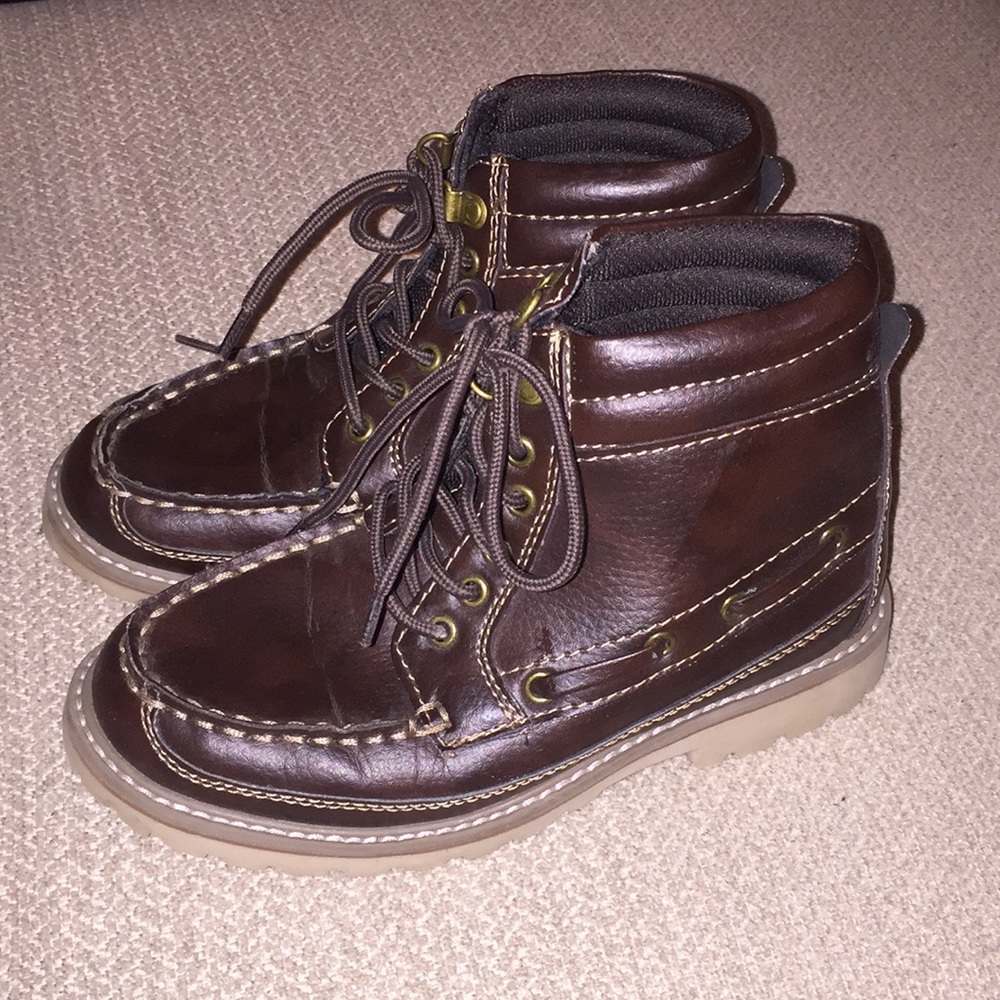 Brown Boys Dress Boots. Size 2