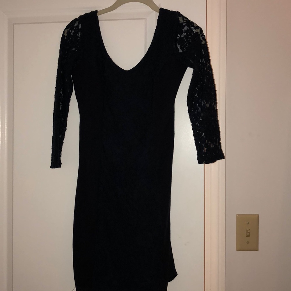 Abercrombie body con dress navy