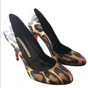 Suecomma Bonnie leopard flats; new condition