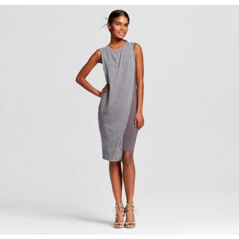 K by Kersh Sheath two tone asymmetrical dress