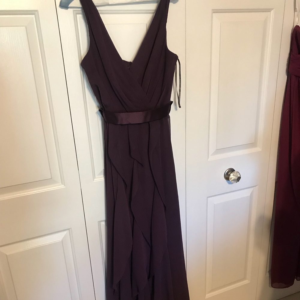 Bridesmaid dress from David’s Bridal: Vera Wang.