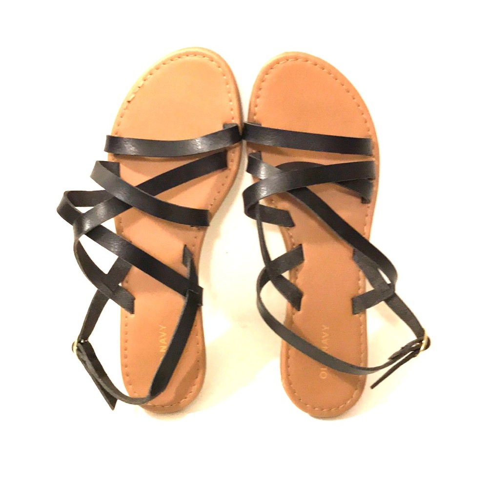 Black Strap Sandals