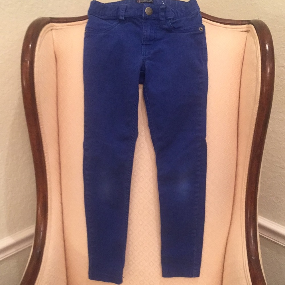 Colored girl's jeans.