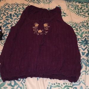 Purple Dressy Tank Top