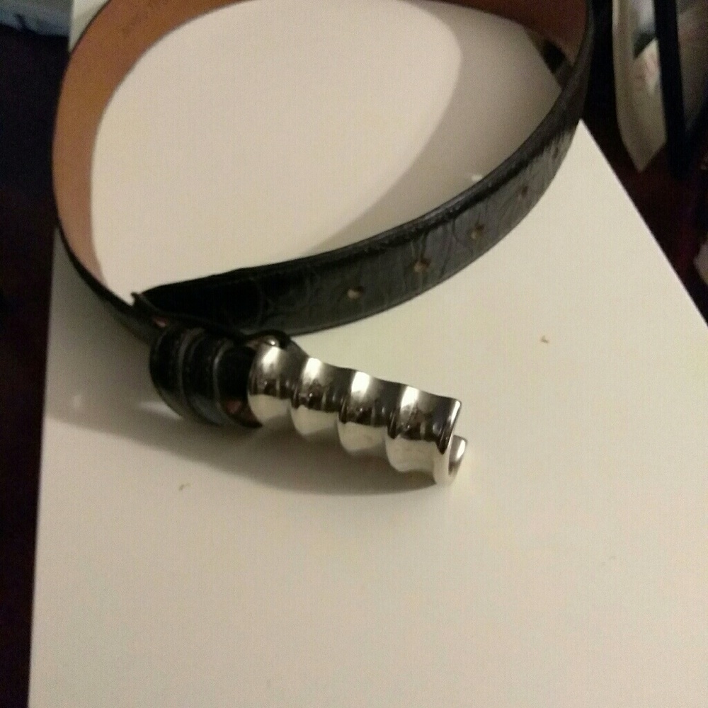 Joan & David leather belt. Sz. S