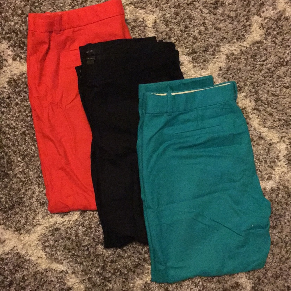 Lot of 3- J. Crew Wool Cafe Capris