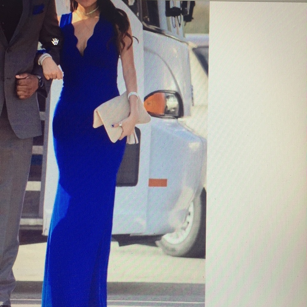 Blue bodycon dress