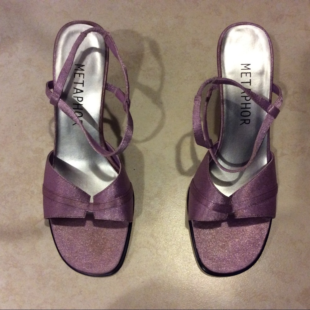 Metaphor Sparkly Purple Heels