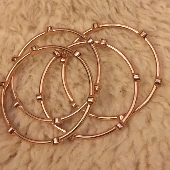 Rose Gold Bangles - Picture 1 of 2