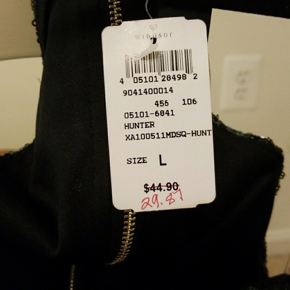 Windsor Hunter green sparkly dress - Picture 2 of 4