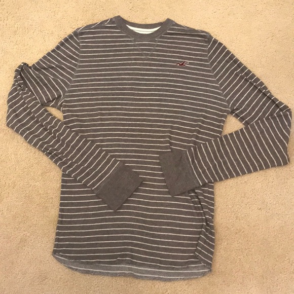 Hollister Mens Long Sleeve Waffle Tees Bundle of 2 - Picture 2 of 3
