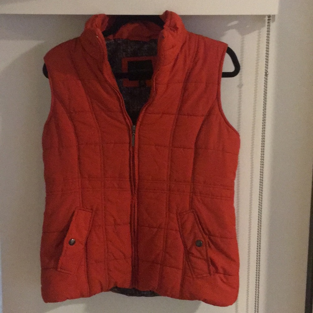 Weatherproof vest.