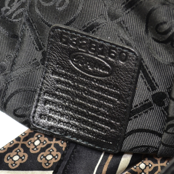 Brighton Black Amanda Medium Scarf Tote $260 - Picture 7 of 7