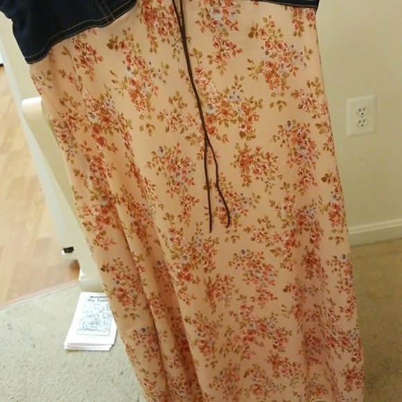 L Marla Kim jean topped dress - Picture 2 of 3