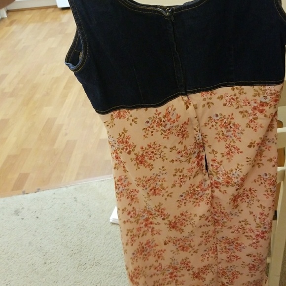 L Marla Kim jean topped dress - Picture 3 of 3