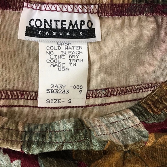 Size S Womens Floral Velvet Sarong Long Skirt - Picture 7 of 8